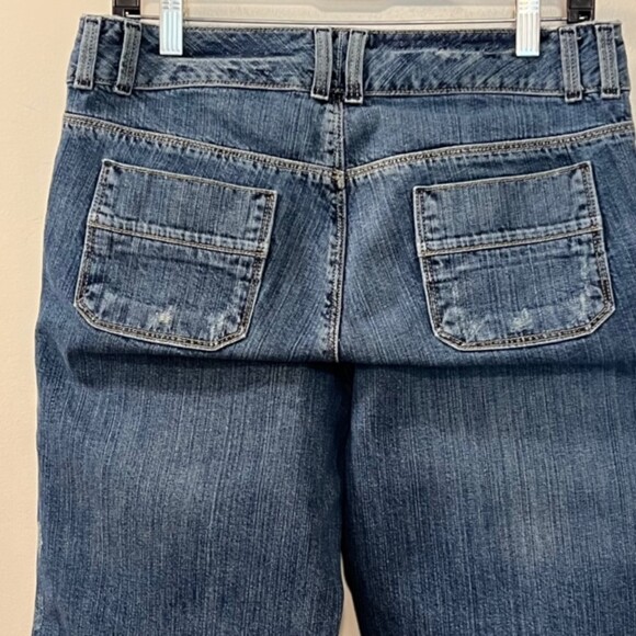 Banana Republic Womens Blue Contoured Boot Cut Stretch Mid Rise Denim Jeans Sz 8 - Picture 4 of 12